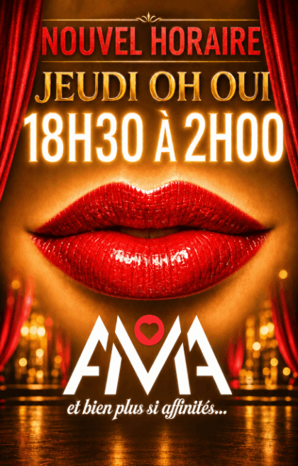 Jeudi Oh Ouiii 18h30 à 2h00