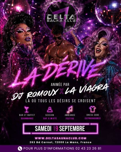 La Derive : Soiree Gay & Ttc
